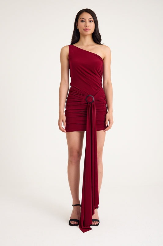 Andela Dress Burgundy